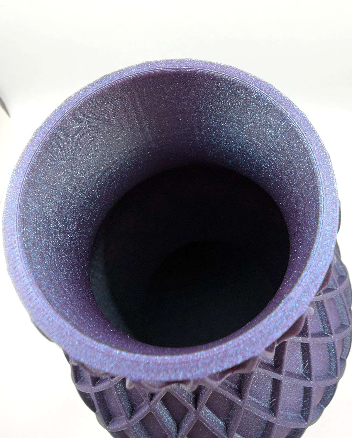 Vase mit Rautenmuster