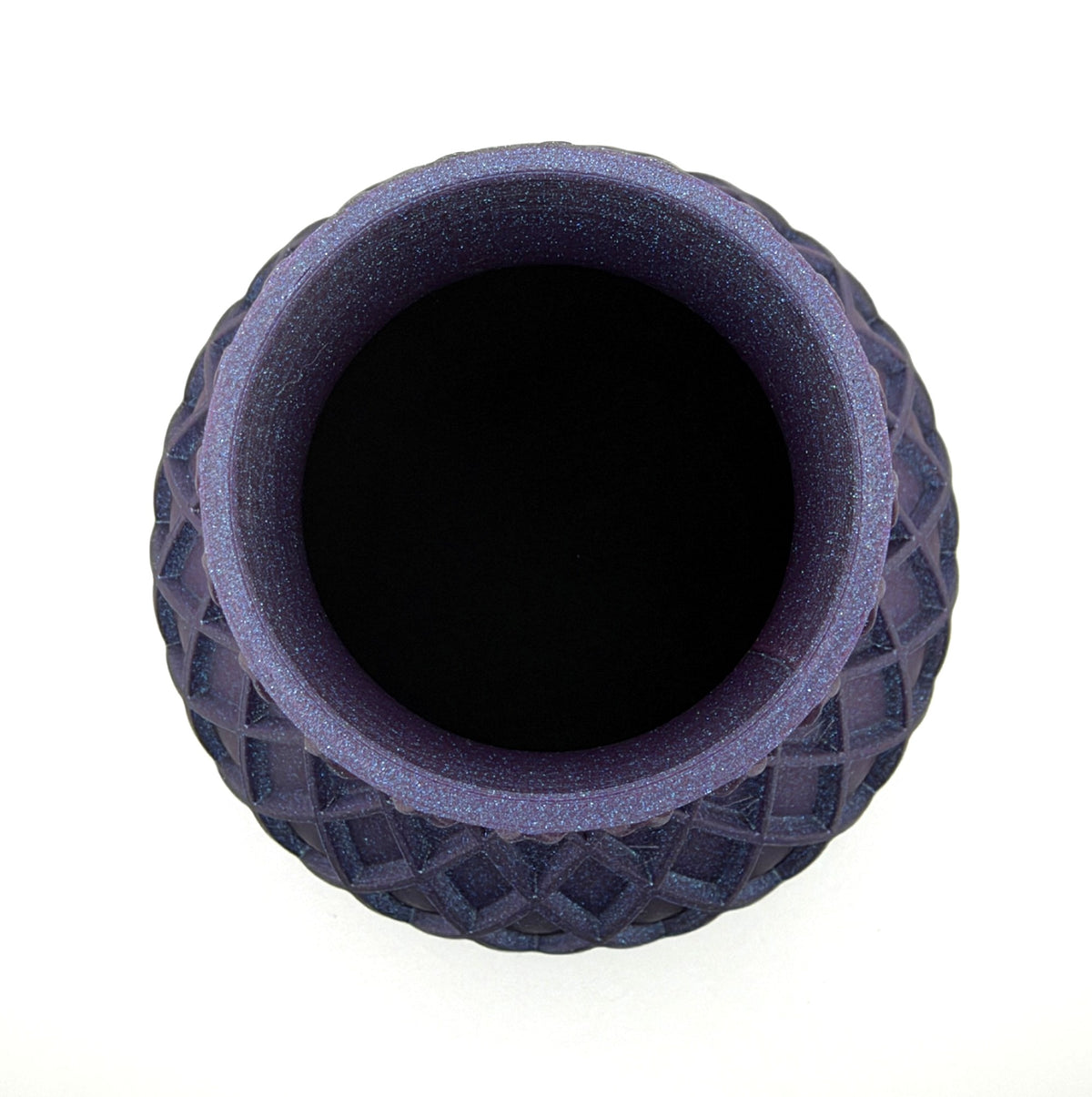 Vase mit Rautenmuster