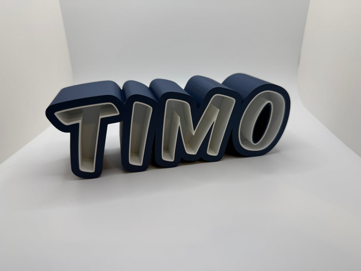 Personalisiertes 3D-Namensschild – Individuelle Namensdeko aus 3D-Druck