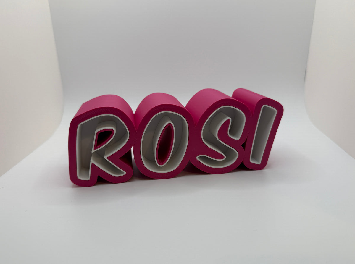 Personalisiertes 3D-Namensschild – Individuelle Namensdeko aus 3D-Druck