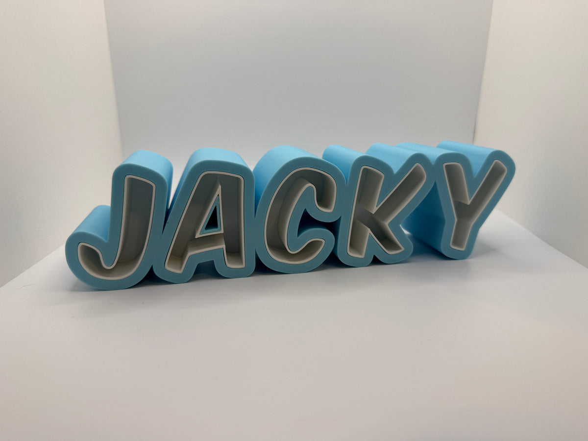 Personalisiertes 3D-Namensschild – Individuelle Namensdeko aus 3D-Druck