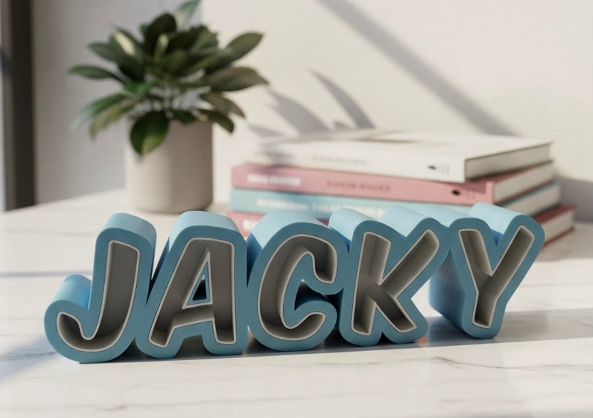 Personalisiertes 3D-Namensschild – Individuelle Namensdeko aus 3D-Druck