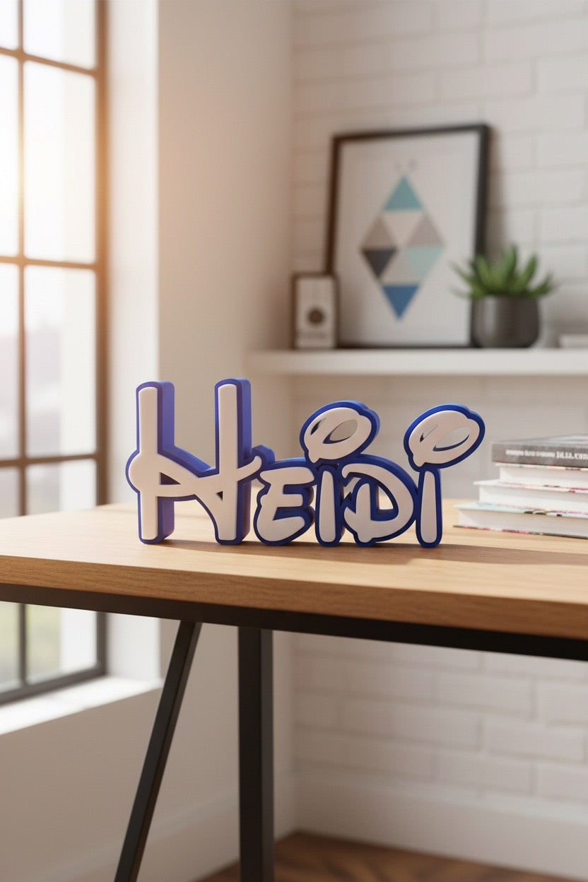 Personalisiertes 3D-Namensschild – Individuelle Namensdeko aus 3D-Druck