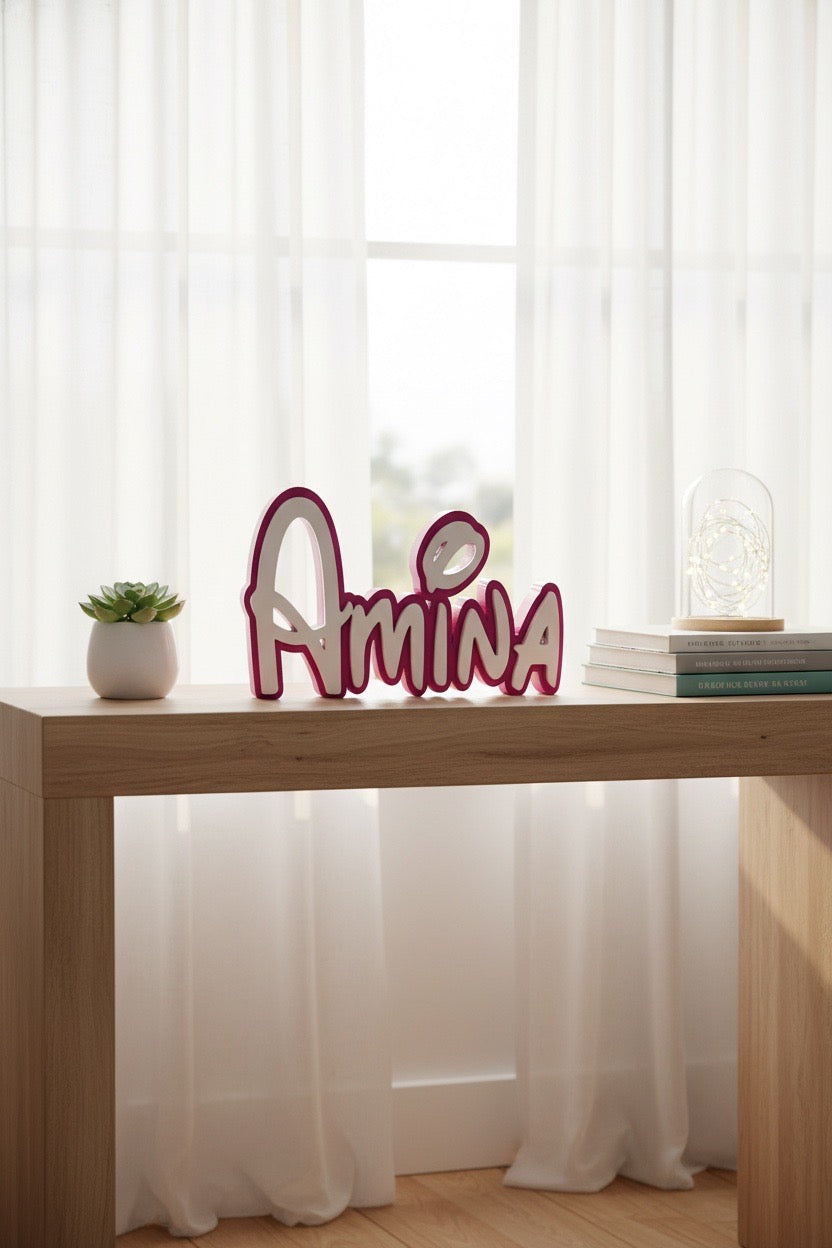 Personalisiertes 3D-Namensschild – Individuelle Namensdeko aus 3D-Druck