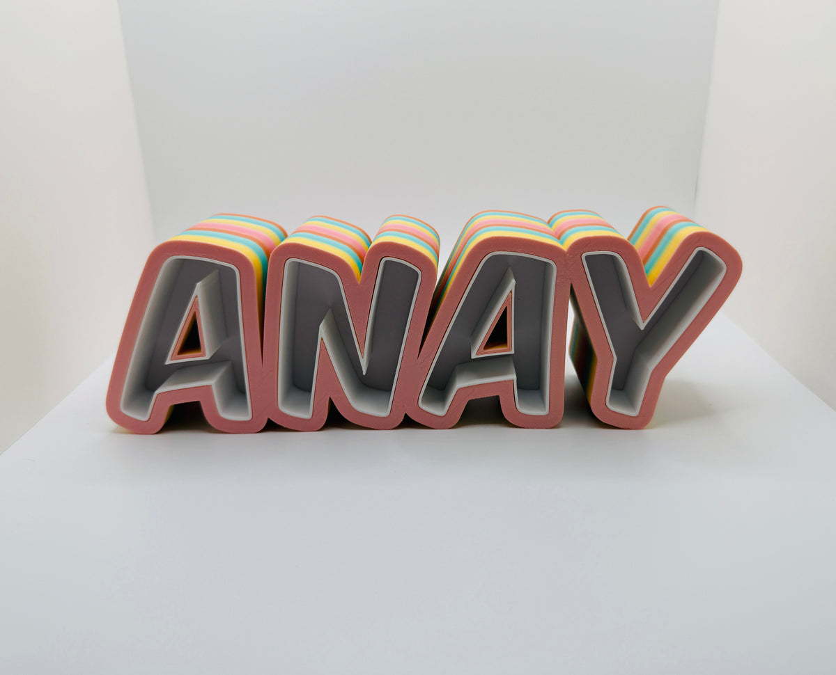 Personalisiertes 3D-Namensschild – Individuelle Namensdeko aus 3D-Druck